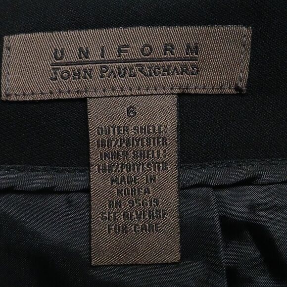 Uniform JohnPaulRichard black business career skirt  Sz 6 NWOT - Picture 5 of 5